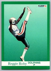 1991 Fleer Reggie Roby Miami Dolphins #129 - Picture 1 of 2