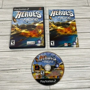 Heroes of the Pacific PS2 - Complete in Box CIB Manual Included Tested Fast Ship - Picture 1 of 5