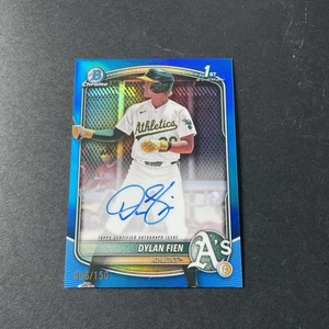 2025 Bowman Chrome Dylan Fien True Blue Refractor Auto /150 CPA-DF Athletics 🔥 - Bild 1 von 3