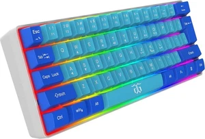 60% Kabelgebundene Gaming Tastatur, RGB Ultrakompakte Mini Tastatur, Wasserdicht Mechaniker - Bild 1 von 5