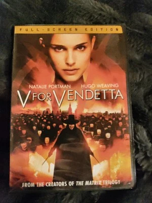 🔥V for Vendetta FullScreen 2006 DVD Brand New Sealed- Natalie Portman🔥 - Image 1 of 3