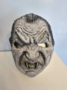 Vintage 1995 Distortions Unlimited Latex Mask Gray with Black Hair Vampire NEW - Picture 1 of 9