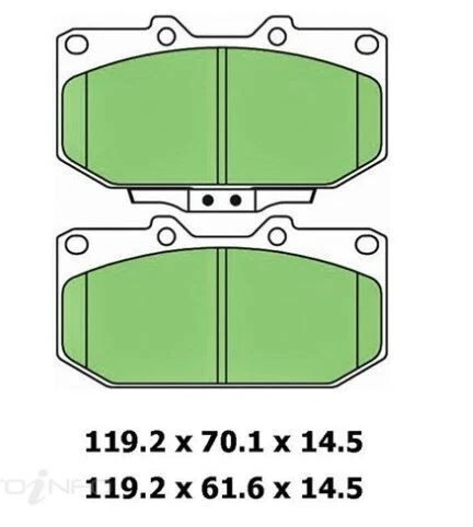 Ceramic Brake Pad Set Front For Subaru Impreza WRX 2.0 GC8F Petrol 98-2000 - image 1 of 1