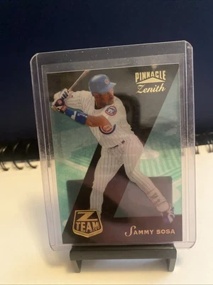 1996 Pinnacle Zenith Z Team Sammy Sosa #18 of 18 Rare Insert - Image 1 of 2