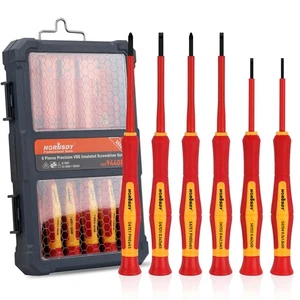 1000V 6-Piece Mini Insulated Screwdriver Set, Magnetic Tip Mini Electrician S... - Picture 1 of 8