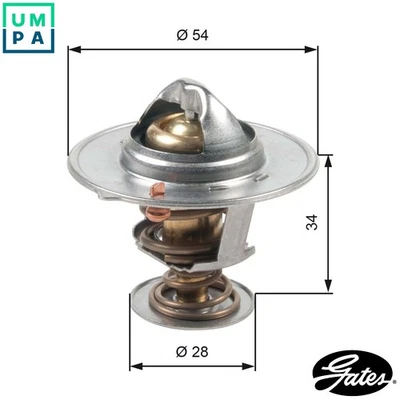 THERMOSTAT COOLANT TH47685G1 FOR HYUNDAI EMBERA/V MATRIX EXCEL/II JM SONATA 1.5L - Image 1 of 4