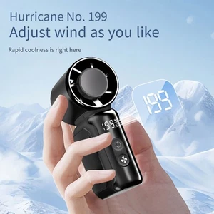 USB Rechargeable Mini Portable Fan Handheld with Adjustable 199 Speed Settings - Afbeelding 1 van 5