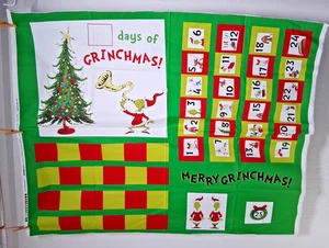 Cómo el Grinch robó Navidad Grinchmas Calendario de Adviento Panel de tela" por Robert - Imagen 1 de 11