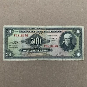 ๐ฒ๐ฝ Mexico 500 Pesos Banknote 1974 VF Mexican Currency Paper Money American BC - Picture 1 of 5