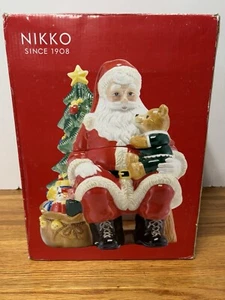 Nikko Santa Christmas 11” Cookie Jar Pristine Condition w/Box - Picture 1 of 11