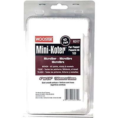 Escova Wooster Mini-Koter R317 4 Polegadas Mini Rolo Microfibra 3/8 Polegadas Nap - 10 - Imagem 1 de 2
