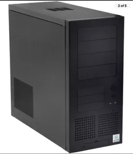 Lian Li PC-61 Black Brushed Aluminum Vintage Computer Case - Picture 1 of 6