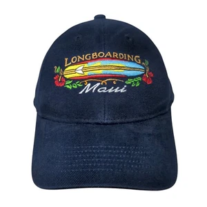 Longboarding Maui Slideback Hat Blue One Size Embroidered Hawaiian - Picture 1 of 7