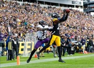 JOEY PORTER JR. FIRST NFL INTERCEPTION 10/8/23 VS RAVENS COLOR 11x14 - Picture 1 of 1