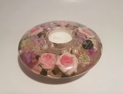 Dreamlight Ufo Medium Romy Höhe 4 cm Durchmesser 11 cm Teelichthalter Handarbeit - Bild 1 von 3