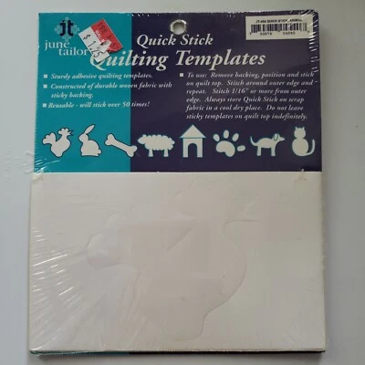 Шаблоны для квилтинга June Tailor Quick Stick многоразовые прочные клейкие животные - Изображение 1 из 2