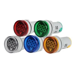 Voltímetro indicador de voltaje digital LED redondo de 22 mm 60 ~ 500 V - Imagen 1 de 15