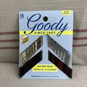 GOODY All-Day Hold Bobby Pins 35 NEW 16782 Gold Silver Brown Black - Picture 1 of 12