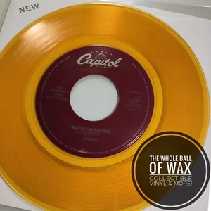 Paul McCartney & Wings - Maybe I'm Amazed / Band On The Run 45 PROMO Gold MINT - Picture 1 of 8