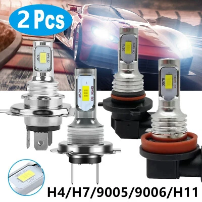 2x H4 H7 H8 H10 H11 9005 9006 3570 LED Fog Light 6000k DRL Day Running bulbs  - Image 1 of 4