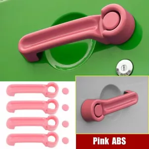 8pc Pink ABS Exterior Door Handle Cover Kit For 2007-12 Dodge Nitro Jeep Liberty - Picture 1 of 7