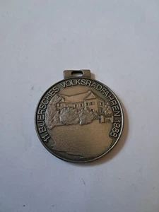 Gelsenkirchen wohl Schloss Berge tragbare Medaille 1988 11. Buersches Volksradf. - Bild 1 von 2