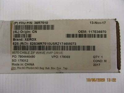 NEW, Open Box, XEROX, 117E36970, 8570 Cable, Zif, Wave Amp Drive  - Image 1 of 4