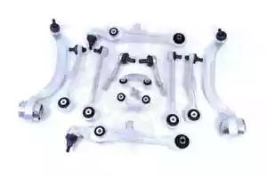 Audi B5 S4 VW Passat TDI Complete Front Upper Lower Control Arm Suspension Kit - Foto 1 di 2