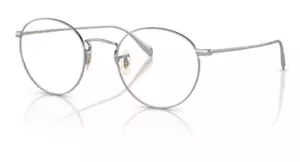Oliver Peoples Coleridge 0OV1186 5036 Silver Round 47mm Men's Eyeglasses - Picture 1 of 6