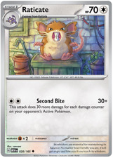 Raticate Scarlet and Violet 151 020/165 Pokemon TCG Card NM/M Reverse Holo
