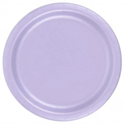 72 Platos 6 Platos de Postre de Papel de 7/8" Recubiertos de Cera - Lavanda Foto 1 de 2