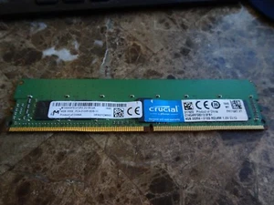 Crucial 4gb DDR4 1RX8 PC4-2133P-RDB-11 CT4G4RFS8213.9FB1 Memory Module - Picture 1 of 1