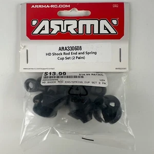 ARRMA ARA330608 HD Shock Rod End and Spring Cup Set (2 Pairs) NEW - Picture 1 of 2