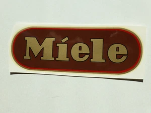 Miele Schriftzug Wasserabziehbild Abziehbild 170x69 mm rotbraun-gold 90611M - Picture 1 of 1