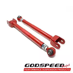 Godspeed Adj. Toe Rear Arms fits G35 V35 CV35 03-06 Spring Bucket Conversion - Foto 1 di 5