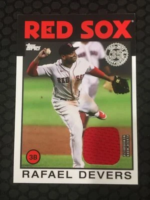 2021 Topps Series 1 Rafael Devers Relic 35th Anniversary #86R-RD PLAYER WORN - Image 1 of 2