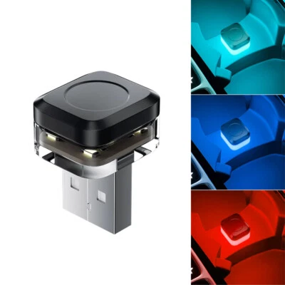 1x Mini USB LED Light Car Interior Lighting DC 5V Smart USB LED Atmosphere Light - Image 1 of 4
