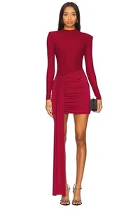 Nookie Enigma Mini Dress in Ruby X-Small New Womens Long Sleeve Cocktail - Picture 1 of 15