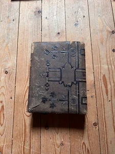 Vintage Ornate Empty Victorian Antique Leather Bound Photo Album - Picture 1 of 11