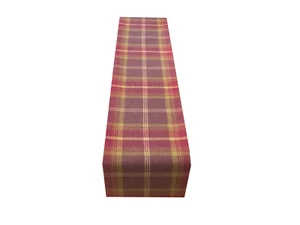 Balmoral Amethyst Tartan plaid Faux Wool lined table/Bed wedding runner made UK - Picture 1 of 4