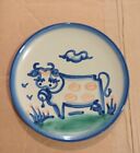 M A Hadley Pottery Bread Plate Dessert House Home