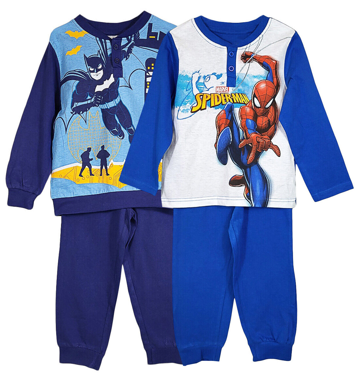 Pigiama Batman Ufficiale DC Comics - Set Top E Pantaloncini Per Ragazzi 2-8 Anni - Foto 12