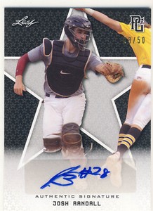 JOSH RANDALL 2020 Leaf Perfect Game PG Black AUTO /50 ARIZONA