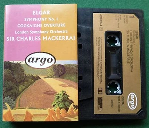 Elgar Symphony No 1 Cockaigne Overture LSO Mackerras Cassette Tape - TESTED - Picture 1 of 2