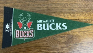 Milwaukee Bucks Vtg NBA Basketball Mini Pennant 4"x 9" Rico Tag Express - Picture 1 of 8