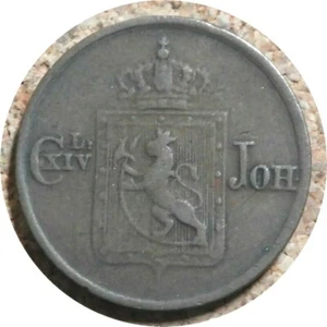 elf Norway with Sweden 1/2 Skilling 1841 - Picture 1 of 2