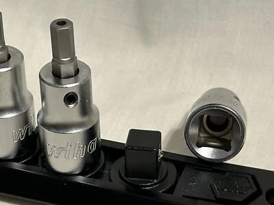 Wiha Tools 9 Piece Security Hex Bit Socket Set - SAE, 3/8" Drive, 71999 on Rail - Image 1 of 4