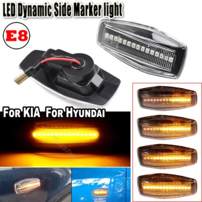 Luz marcadora lateral secuencial LED Elantra 2005-2010 para Hyundai i10 08-11 Tucson 2005-2010 Foto 1 de 4