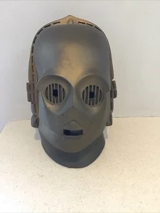 STAR WARS C-3PO Latex Adult Full Head Mask Halloween Cosplay 1977 Don Post - Picture 1 of 7
