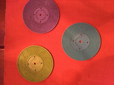 Vintage 1971 Fisher Price Music Box Record Player RECORDS ONLY lot of 3 - Image 1 of 3